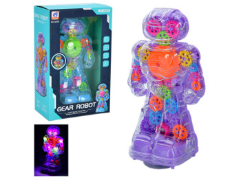 Робот інтерактивний Gear Robot 6038, 21 см, рух, світло і музика, Metr+
