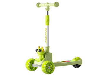 Дитячий самокат триколісний Scooter Жабка