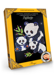 Набор для творчества Мозаика из пайеток Панды, Danko Toys