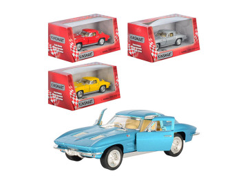 Машинка інерційна металева Corvette Sting Ray, 12 см, відкриваються двері, Kinsmart
