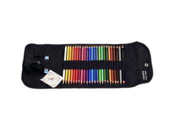 Набір художника POLYCOLOR. 24 кольори у текстильному пеналі. Koh-i-Noor 3824