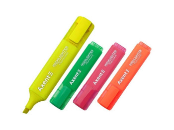 Набор текстовыделителей Axent Highlighter, клиновидный, 1-5 м