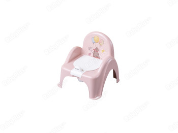 Горшок - стільчик з музикою світло-рожевий Лісова казка. Tega Baby PO-073-107