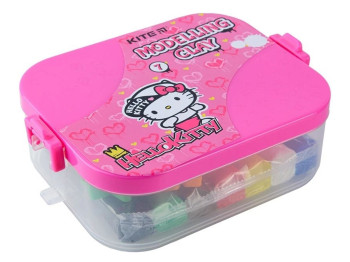 Пластилін Hello Kitty 7 кольорів у боксі, 380 грам+8 інструментів, Kite
