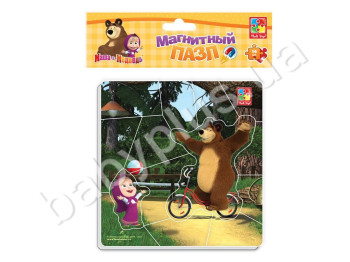Магнитные пазлы Маша и Медведь, Vladi Toys