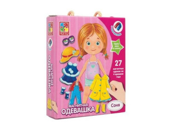 Магнитная одевашка Соня, 27 элементов, Vladi Toys