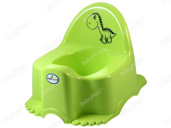 Горшок з музикою салатовий ЕСО Динозавр. Tega Baby PO-056-138