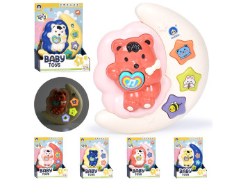 Музыкальная игрушка Мишка на месяце, 6 дизайнов (цена за 1шт)