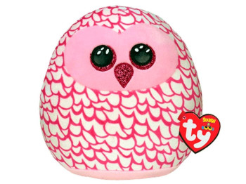 М'яка іграшка SQUISH-A-BOOS Рожева сова PINKY 20 см. TY 39300