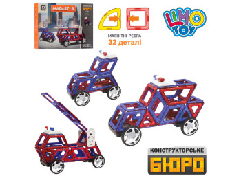 Конструктор Магнітний Транспорт. Limo Toy LT6002. 32 деталі