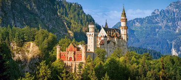 Пазлы Замок Нойшванштайн Германия, 600 элементов, Castorland