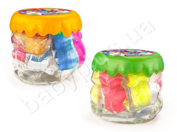 Вязкая масса Rainbow Fluffy Slime 400 г. DankoToys RFS-01-01 рус (Повреждена емкость)
