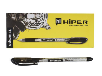Ручка масляна Triumph. Hiper HO-195. 0,7 мм. Колір чорний