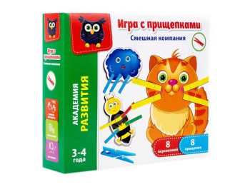 Игра с прищепками Смешная компания, Vladi Toys