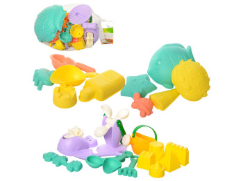 Набор для песочницы мягкий HG-773, 30 см, лейка и формочки, BabyToys