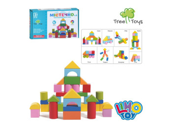 Деревянная игрушка Строительные блоки MD 1383, 32 детали, Tree Toys