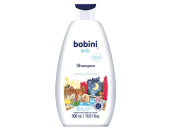 Дитячий шампунь гіпоалергенний,500 мл.1+, Bobini Kids 33281