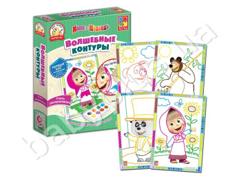 Волшебные контуры Маша и Медведь, Vladi Toys