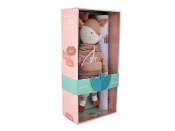 Мягкая игрушка Косуля Руби, 35 см, текстильная кукла в свитере, ELFIKI
