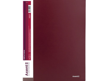 Папка дисплей-книга Axent 1010-04-A A4, 10 файлов, бордовая, Axent