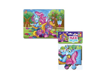 Макси пазлы картонные Пони, Vladi Toys