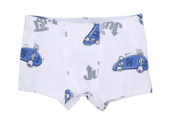 Трусы детские для мальчика белые с набивкой, Рост 110, Татошка