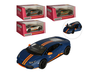 Машинка инерционная металлическая Lamborghini Huracan LP610-4 Avio, открываются двери, Kinsmart