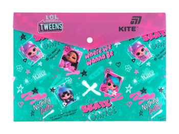 Папка на кнопке Kite LOL LO25-244-1, формат A4, полипропилен, Kite