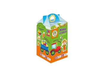 Игра с липучками Живу на ферме, Vladi Toys