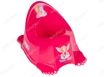 Горшок Принцеси з протиковзною гумою рожевий. Tega Baby LP-001-123