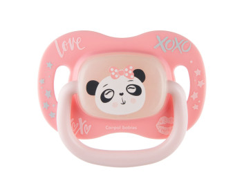 Пустышка силиконовая круглая 6-18 м-цев EXOTIC ANIMALS панда, Canpol babies 34/934_panda
