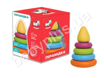 Пирамидка маленькая цветная, Vladi Toys