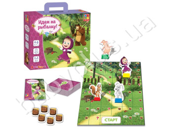 Игра настольная Идем на рыбалку! Маша и Медведь