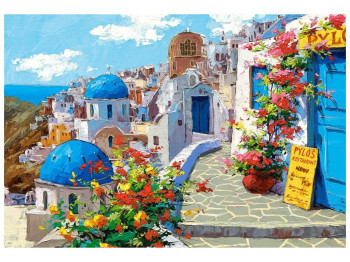 Пазлы Весна в Санторини, 2000 элементов, Castorland