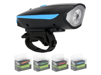 Ліхтар велосипедний акумуляторний 10×5 см, USB 1200mAh, VL37074, Stenson