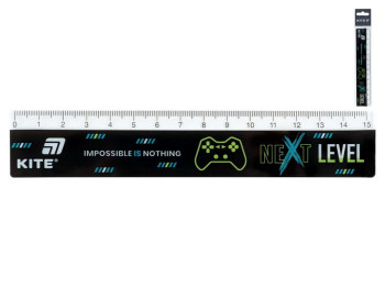Линейка пластиковая Kite Next Level K26-090-2, 15 см