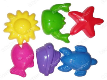 Формочки для песка Пасочки №2 21281, 6 предметов, пластик, M Toys