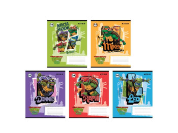 Тетрадь в линию 12 листов, TMNT Mutant Mayhem (цена за 1шт)
