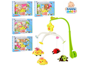 Карусель заводная на кроватку. Limo Toy D089-90-1-2-3