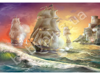 Пазлы картонные 1000 элементов серия 10 BATTLE SHIP, Danko Toys