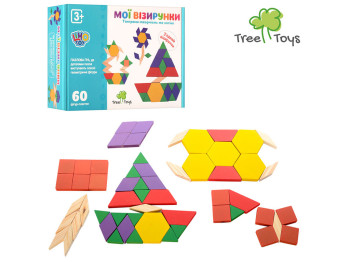 Дерев'яна іграшка Пазли. Tree Toys MD 0944. 60 деталей