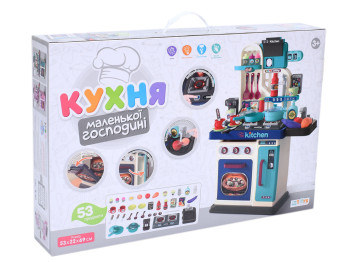 Кухня игровая со светом и звуком Маленькой хозяйки 008-969A, 53 см, с водой и мойкой, Limo Toy