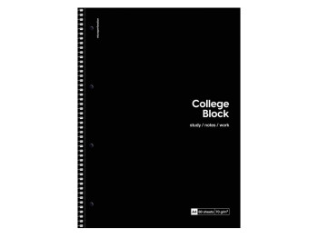 Колледж-блок спиральный College Block A4+, 80 л., в клетку, кремовый блок, Школярик