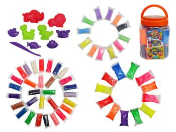 Тесто для лепки Master Do BUBBLE CLAY AIR CLAY в брикетах 3в1, Danko Toys