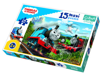 Пазли MAXI Швидкі локомотиви Томас та друзі, 15 елементів, Trefl