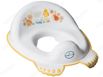 Туалетне сидіння Народний з гумками протиковзними біле. Tega Baby FL-002-103