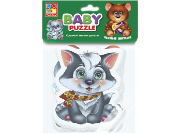 Мягкие Беби пазлы Лесные жители, Vladi Toys
