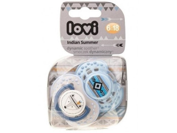 Пустушка силіконова динамічна Indian Summer Boy, 6-18 міс, 22/857boy, LOVI