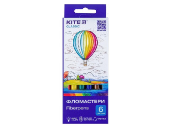 Фломастеры Classic 6 цветов, Kite