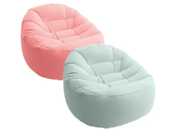 Велюр кресло. Intex 68590
